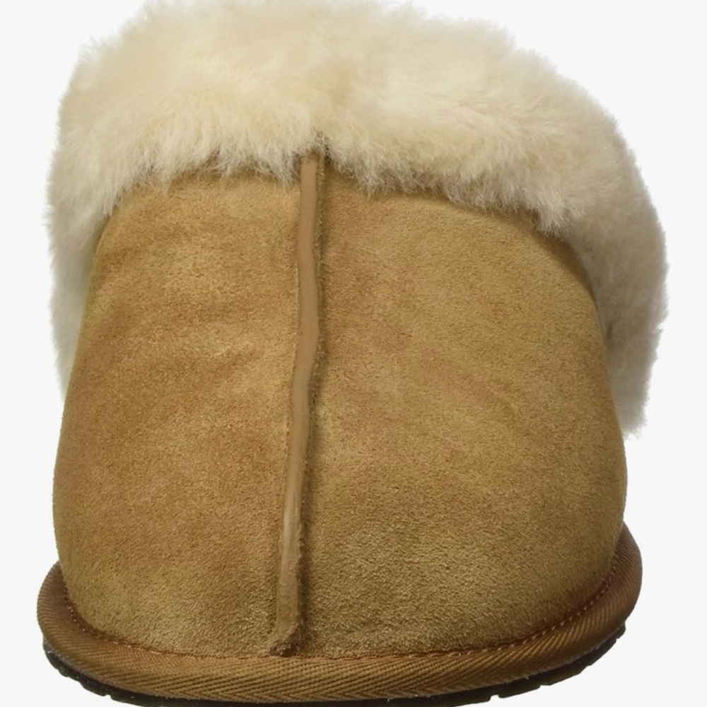 UGG Women's Tan Sheepskin Slippers - Picture 5 of 6
